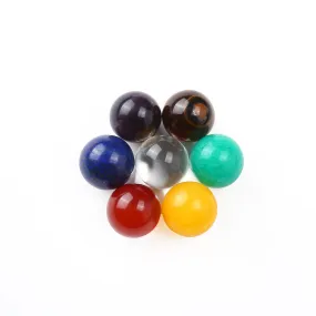 16mm Seven Star Beads no hole Chakra Beads 7 Chakra Gemstones Beads Set Jewelry Supplies 1set 10310550