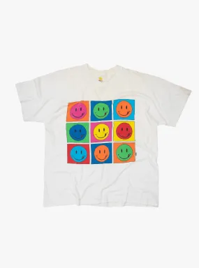 '90s Smiley Warhol Print T-shirt White