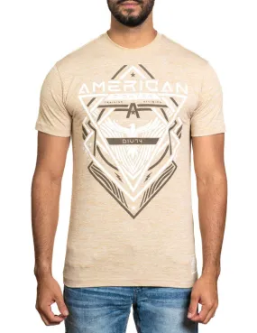 American Fighter Henagar Short Sleeve Tee T-Shirt - Sand/White