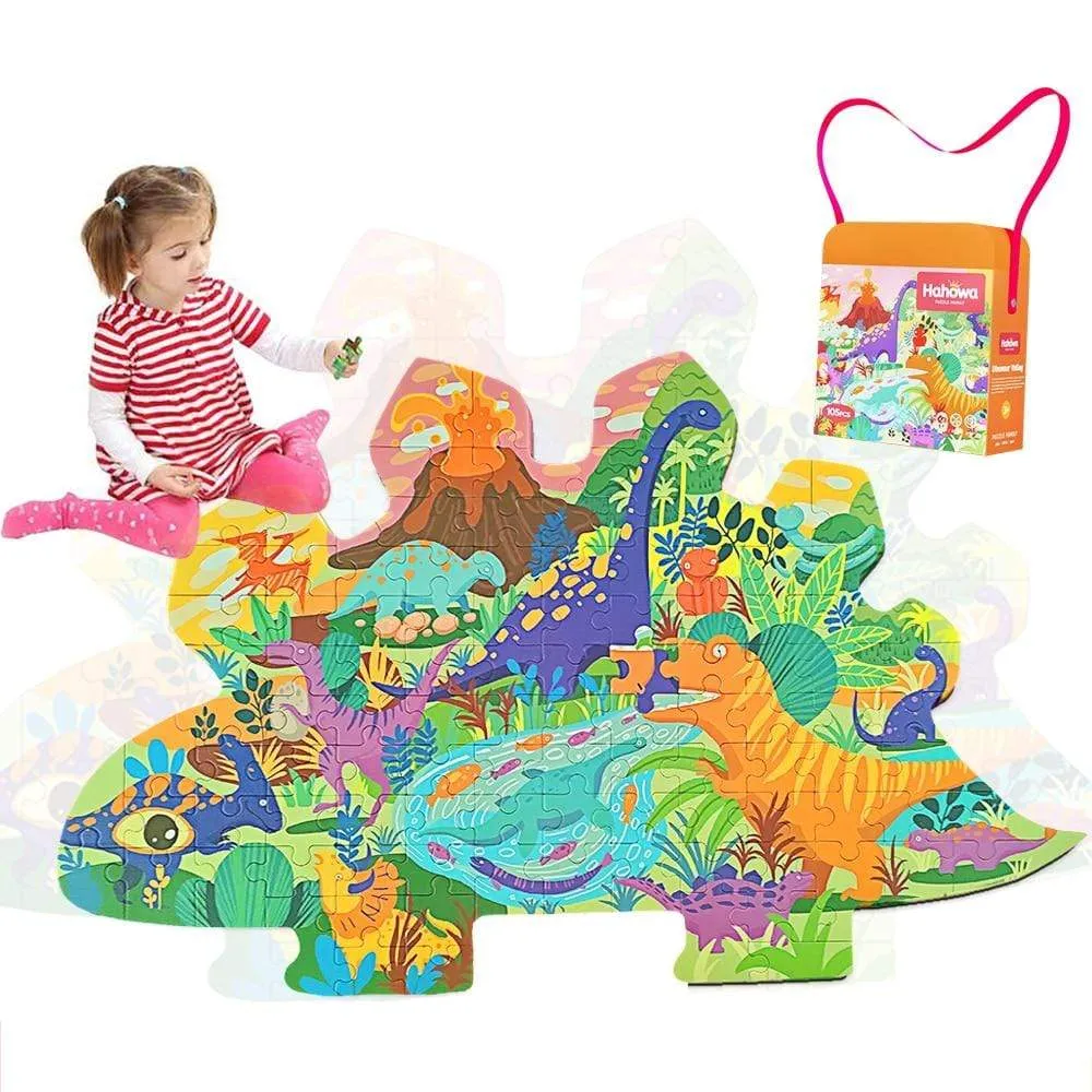 Animal Shapes Puzzle Dinosaurs Whale Jigsaw Unique Kids Puzzles Educational Child Games Toys Christmas Gifts For Children