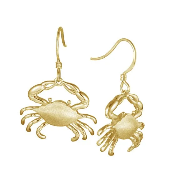 Atlantic Blue Crab Earrings