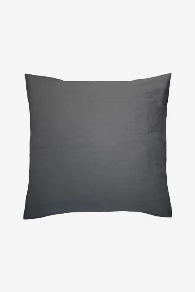 Bambury - Linen Euro Pillowcase - Charcoal