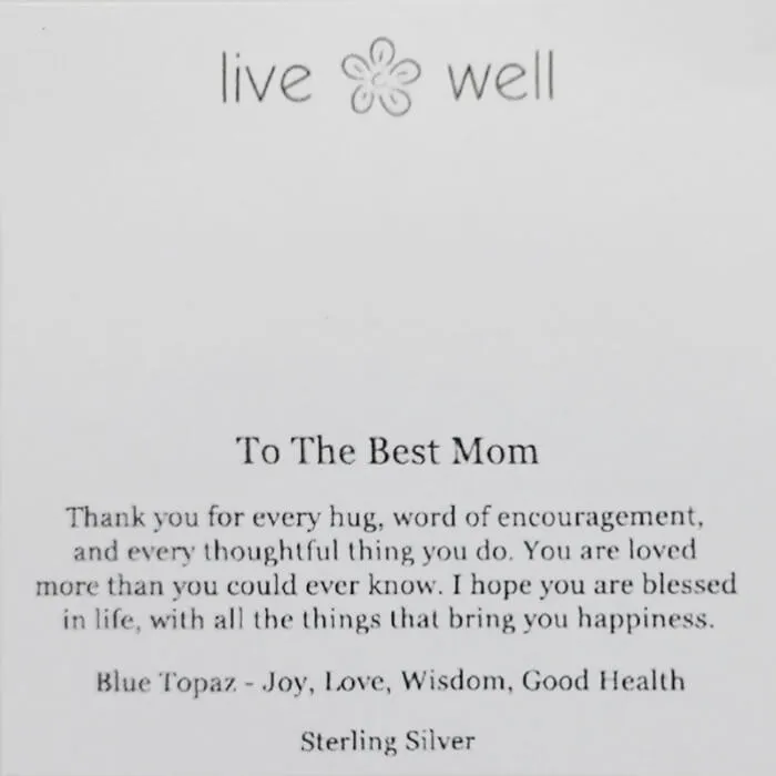 Best Mom Necklace By Live Well