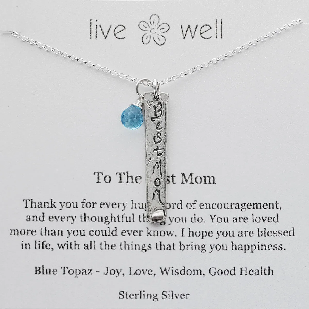 Best Mom Necklace By Live Well