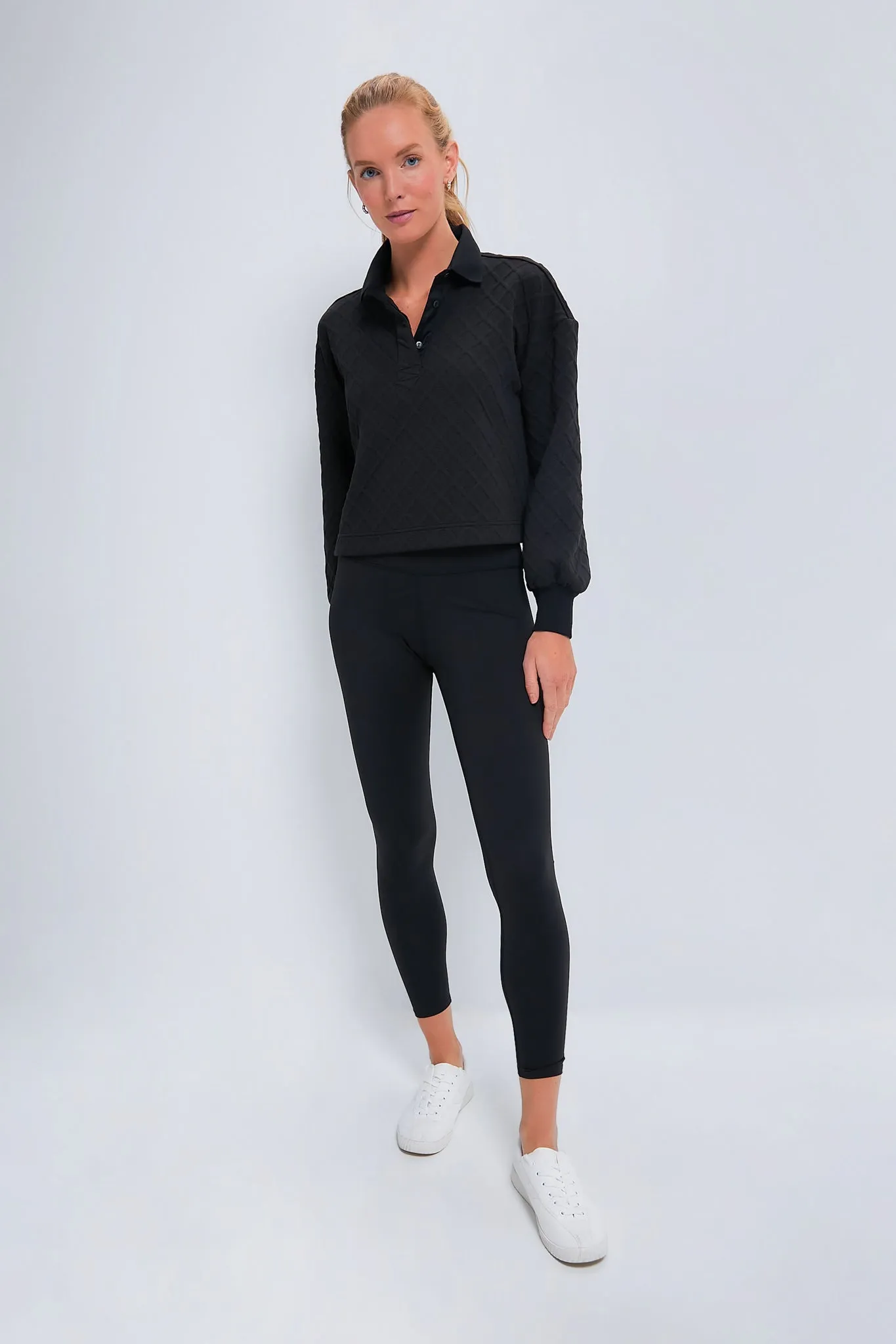 Black Cropped Fallon Sweater