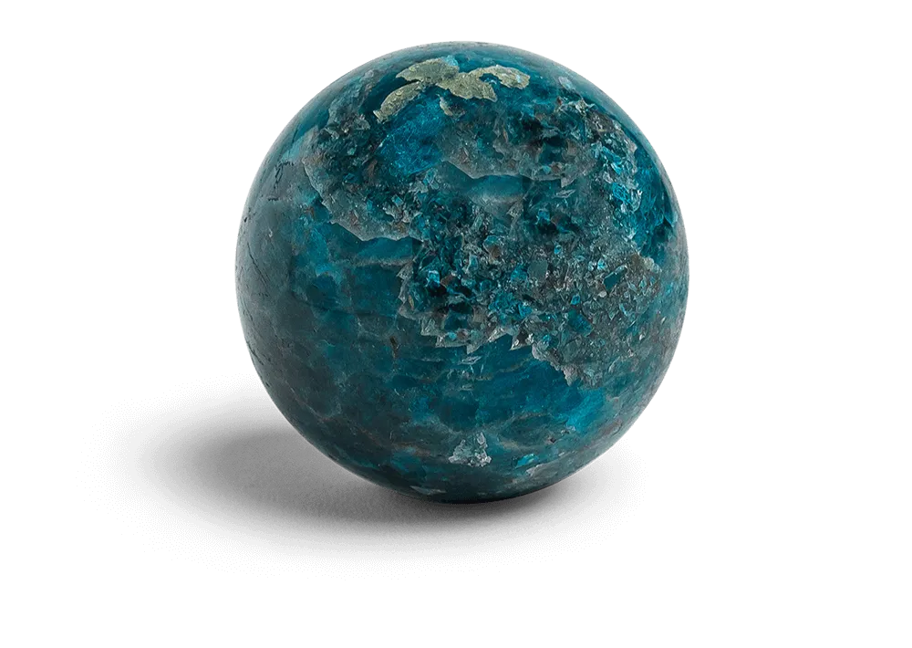 Blue Apatite Sphere