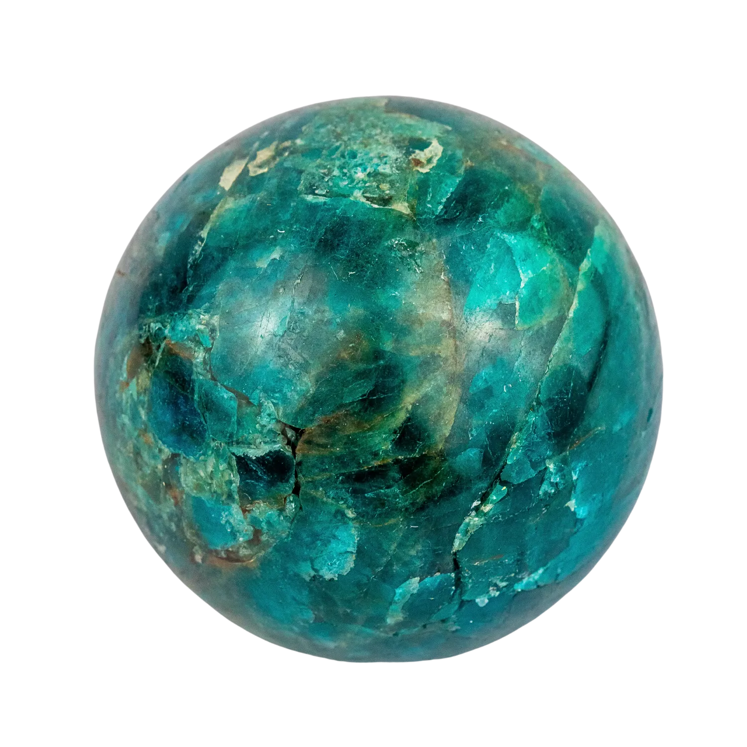 Blue Apatite Sphere