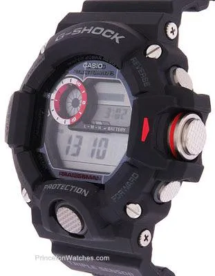 Casio Master of G - G-Shock Mens Rangeman Watch - Triple Sensor - Black