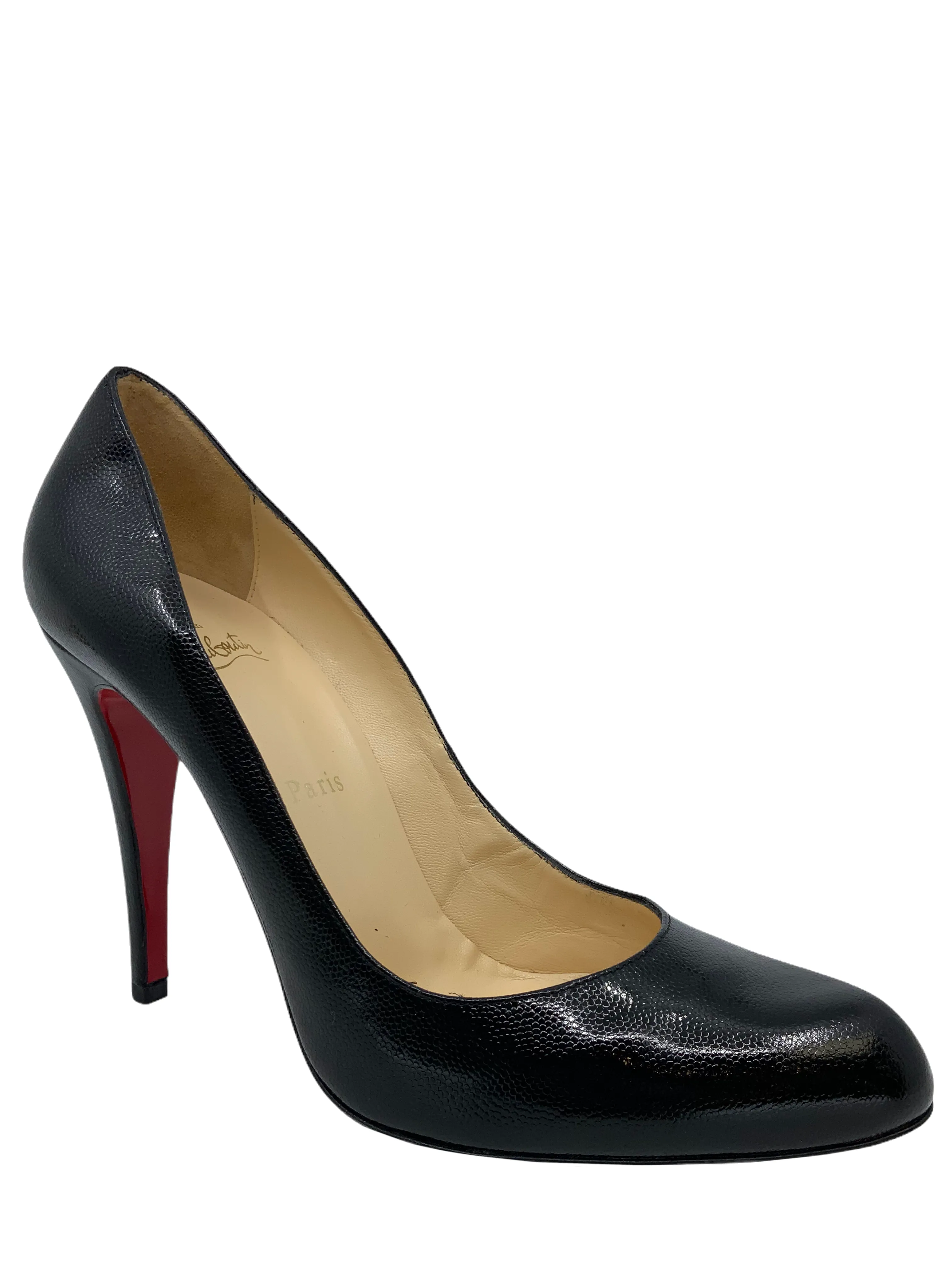 Christian Louboutin Textured Leather Simple Pumps Size 11 NEW