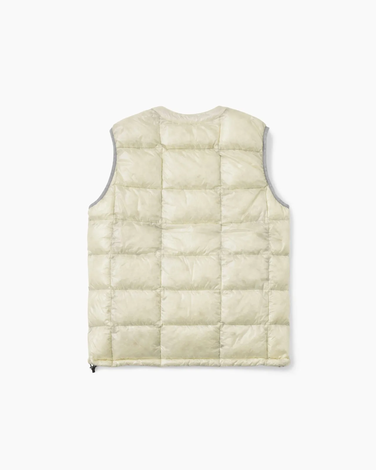 Diamond Stitch Down Vest Off White