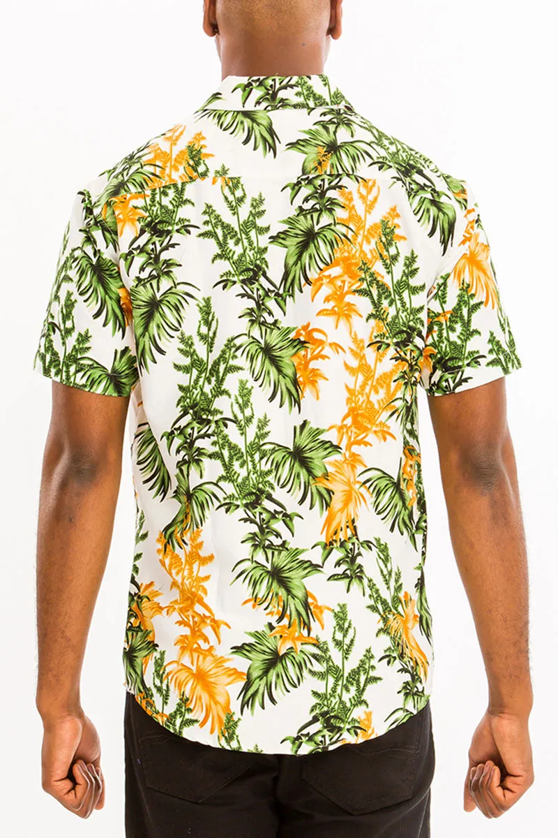 Digital Print Hawaiian Short Sleeve Shirt