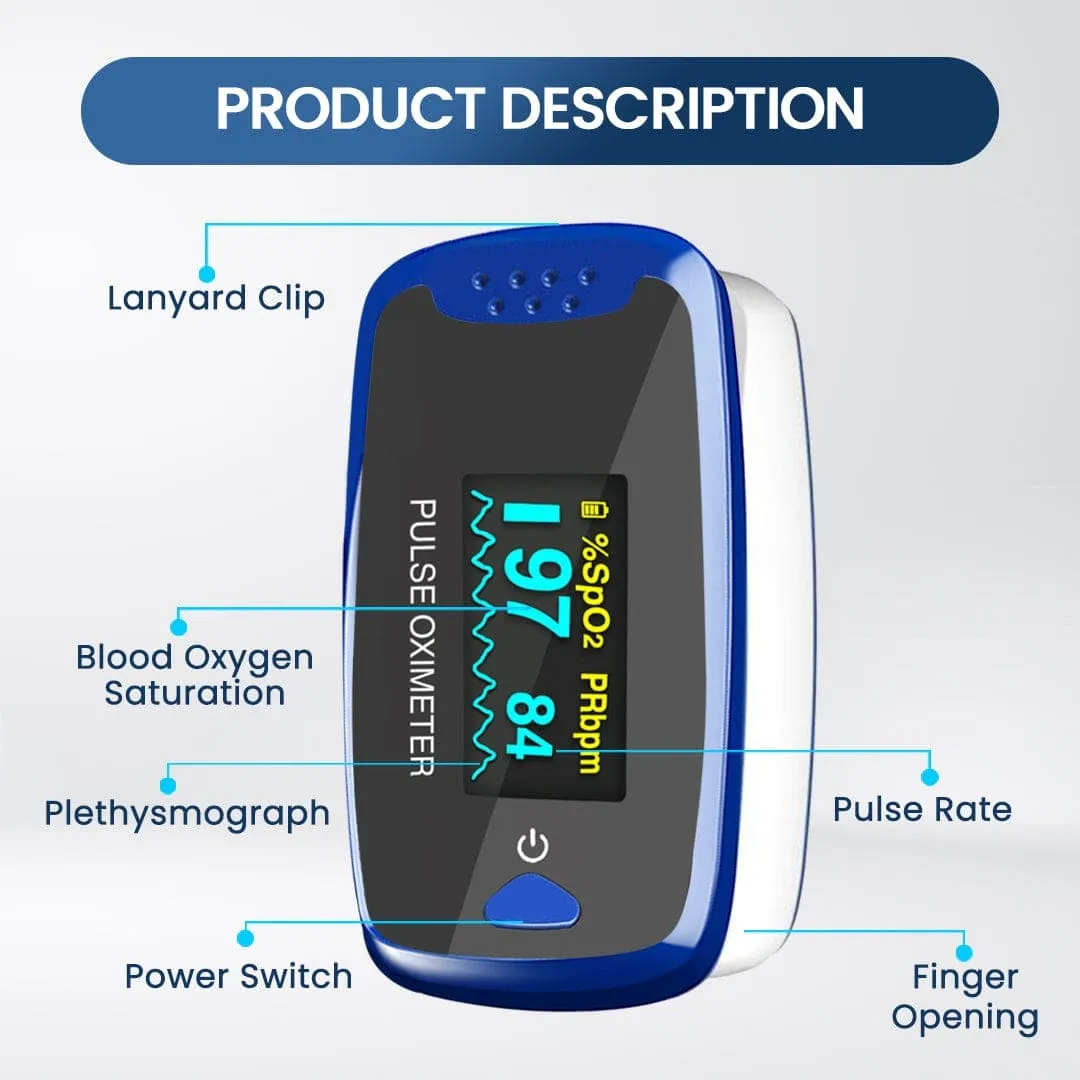 Dr Trust USA Fingertip Pulse Oximeter SpO2 check 209 NL50D