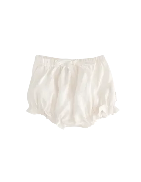 Ella Linen Baby Bloomers - Warm White