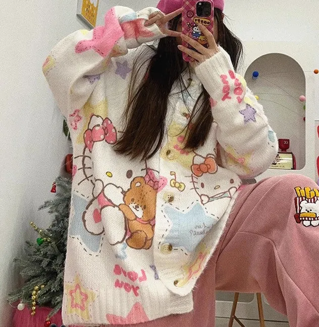 Fashion Anime Oversize Sweater Coat PN6418