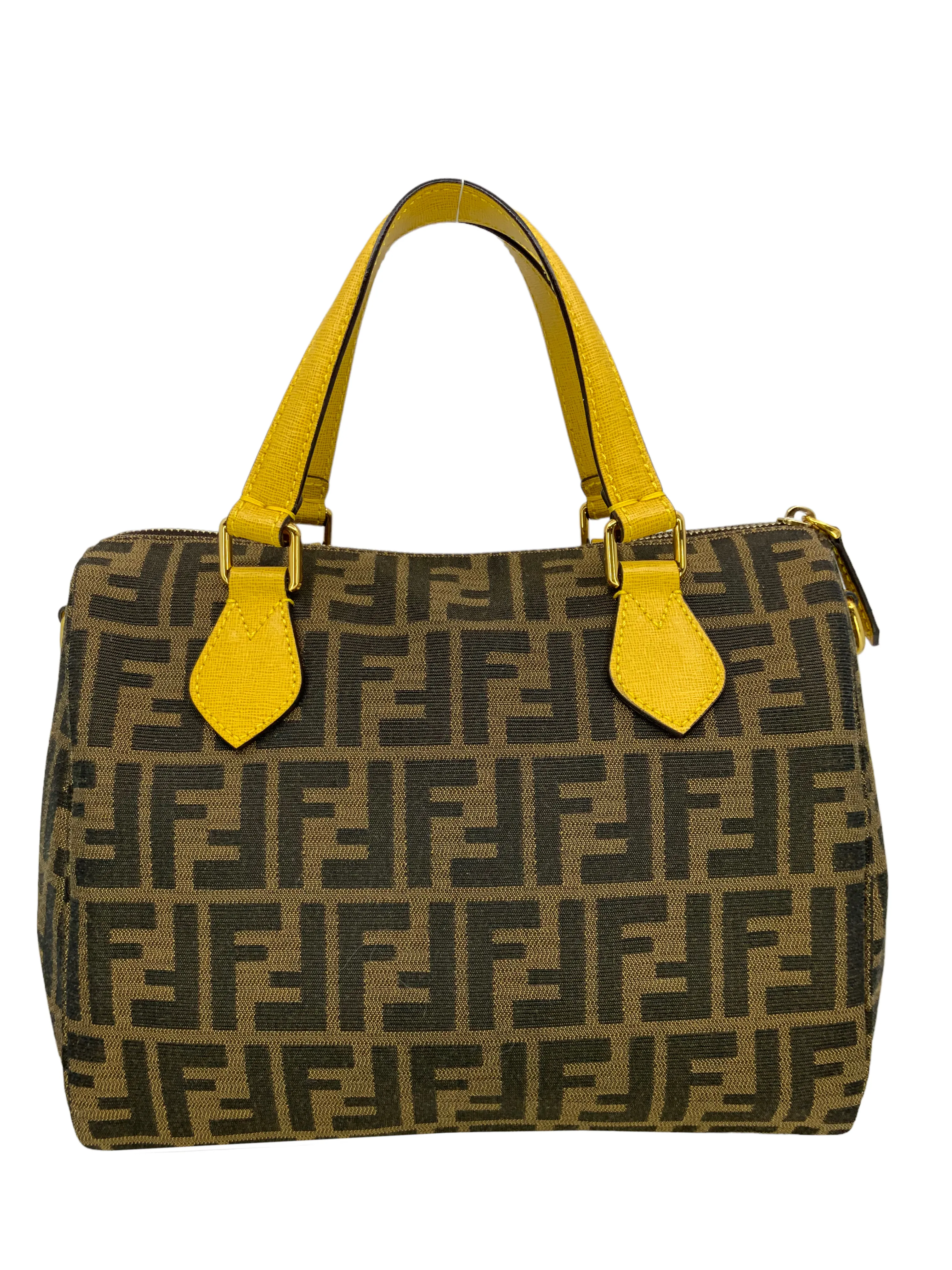 FENDI Zucca Canvas Chef Boston Bag