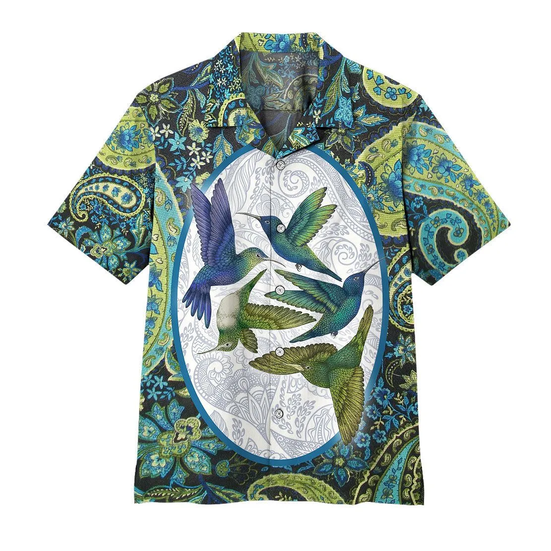 Gearhuman 3D Hummingbird Flying Hawaii Shirt