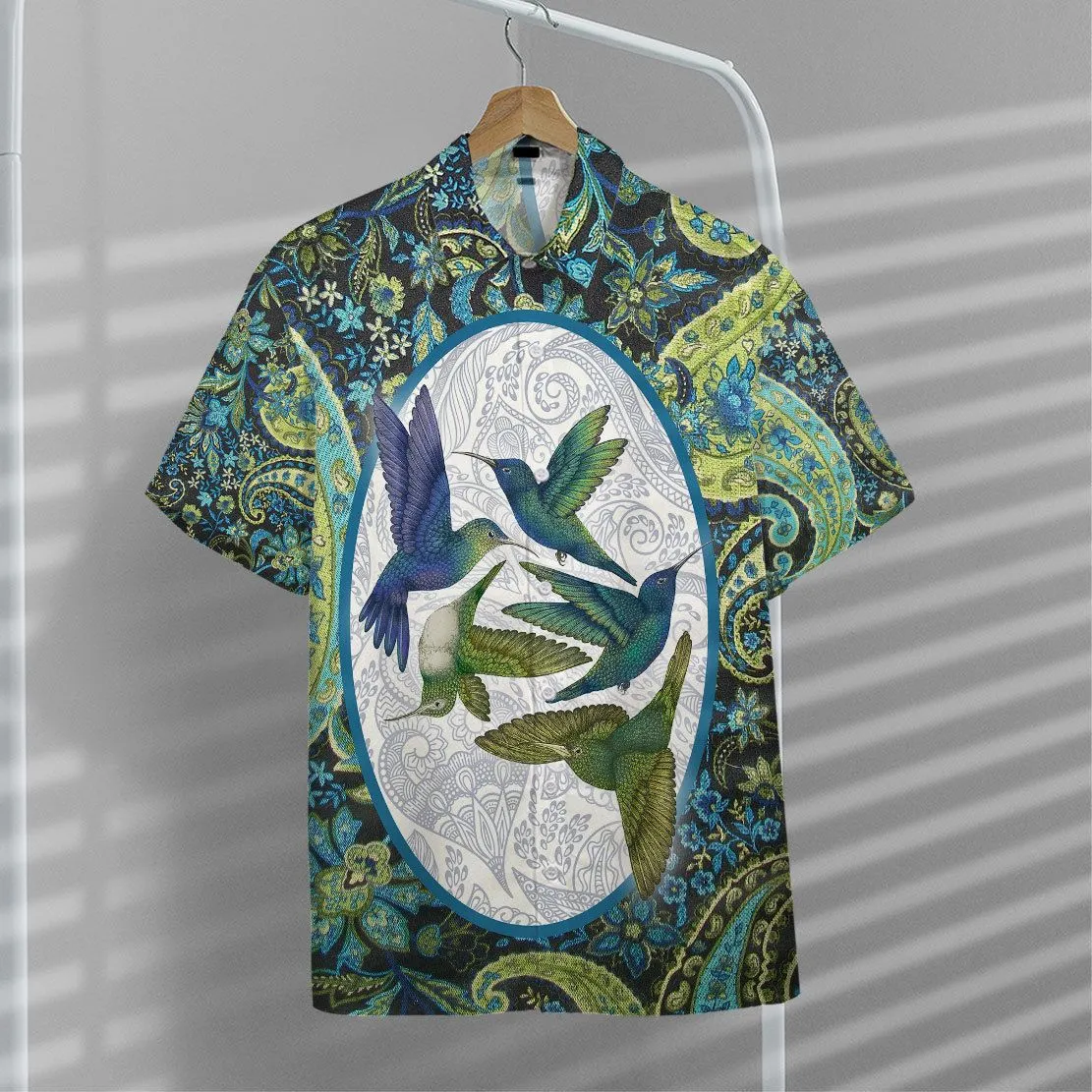 Gearhuman 3D Hummingbird Flying Hawaii Shirt