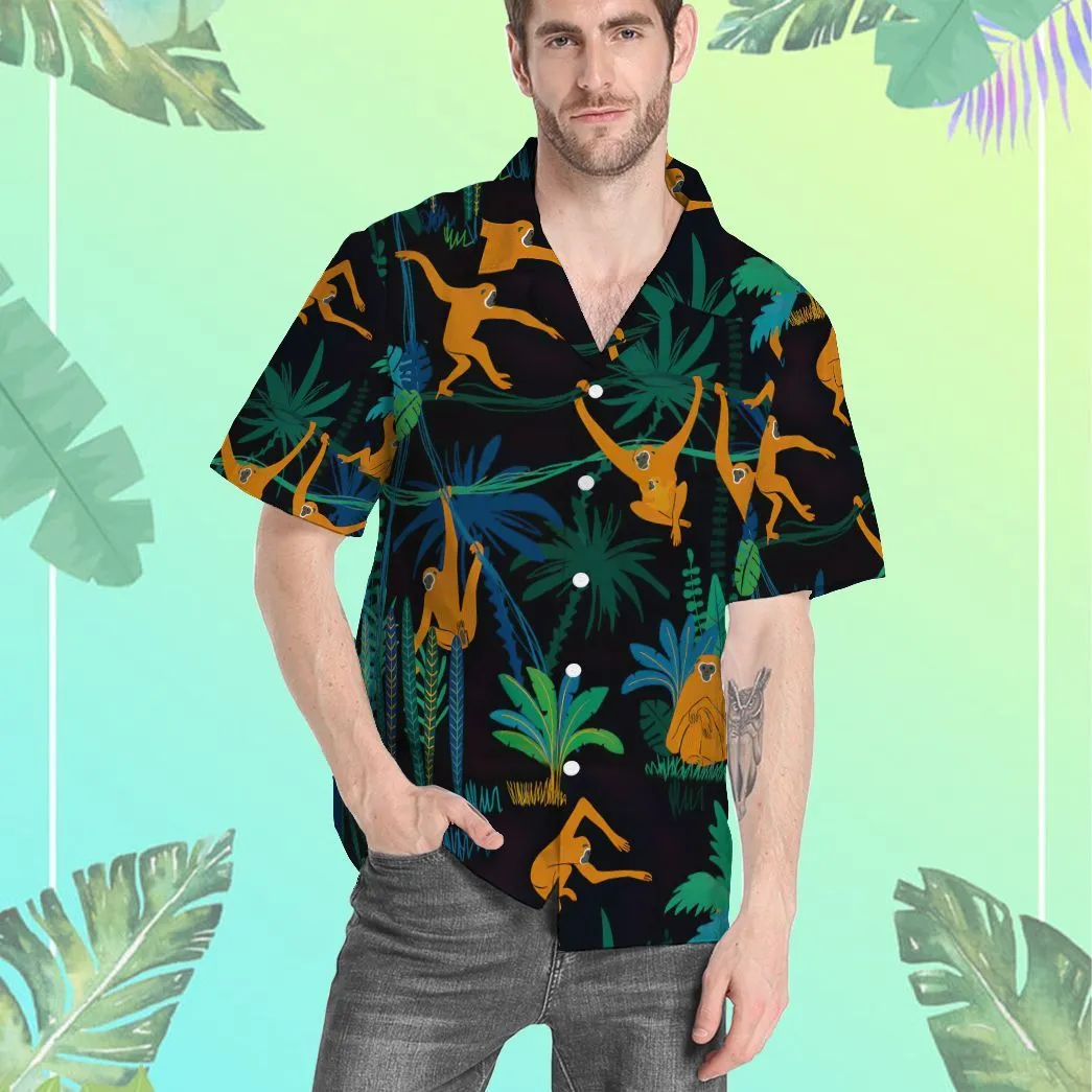 Gearhuman 3D Monkey In The Jungle Hawaii Shirt