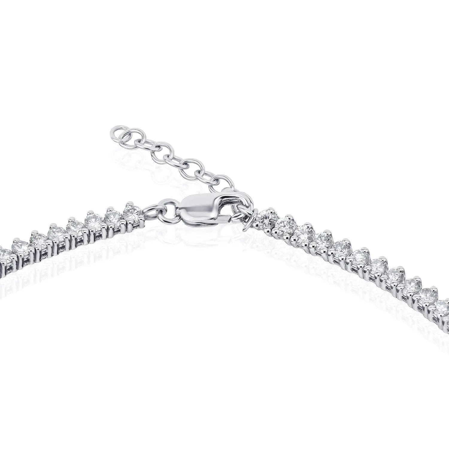 Graduated Diamond Tennis Necklace