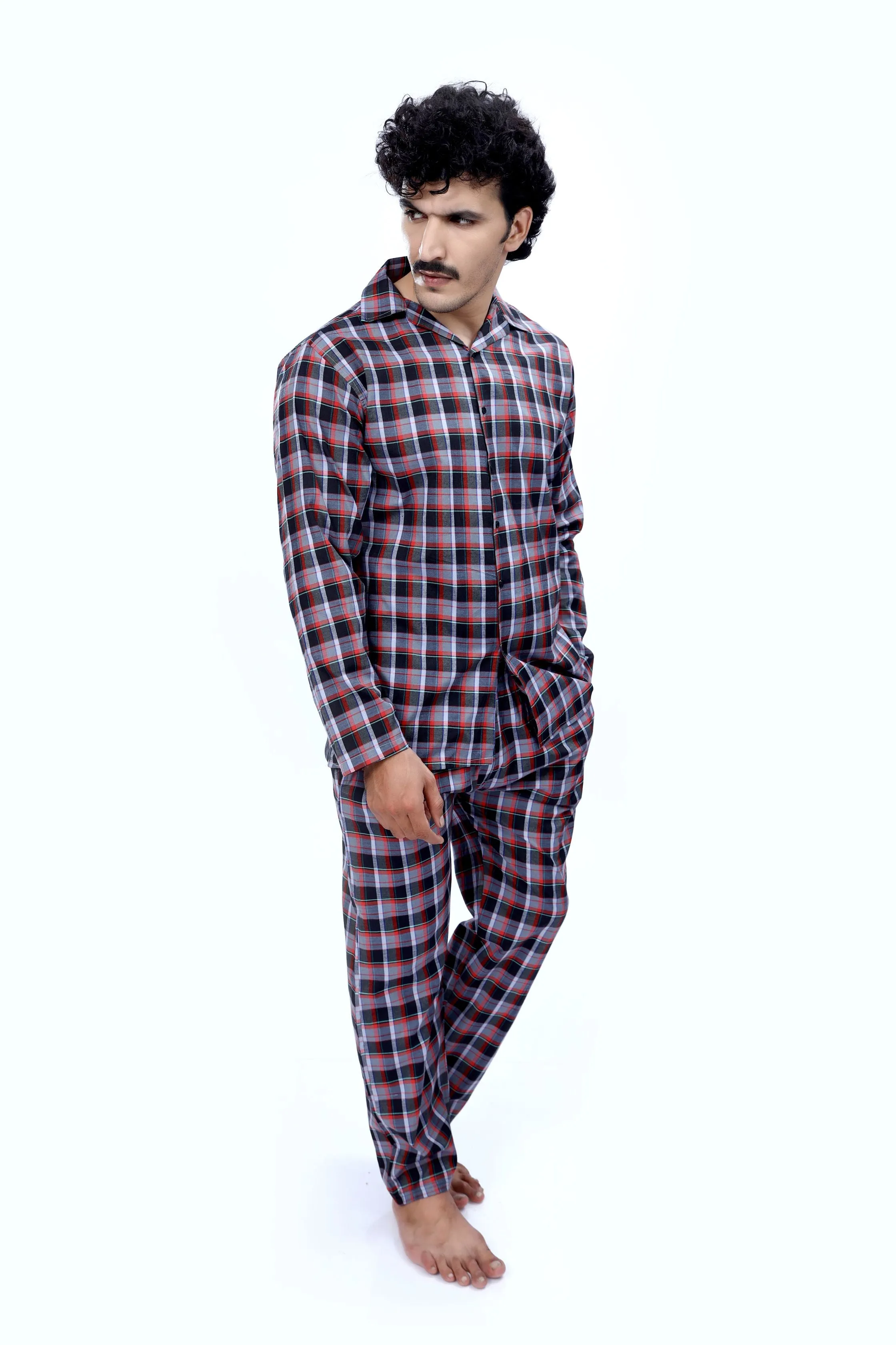 Grey Check Nightsuit