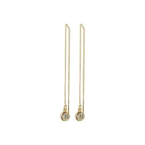 Heather Gold Plated Crystal Drop Earrings