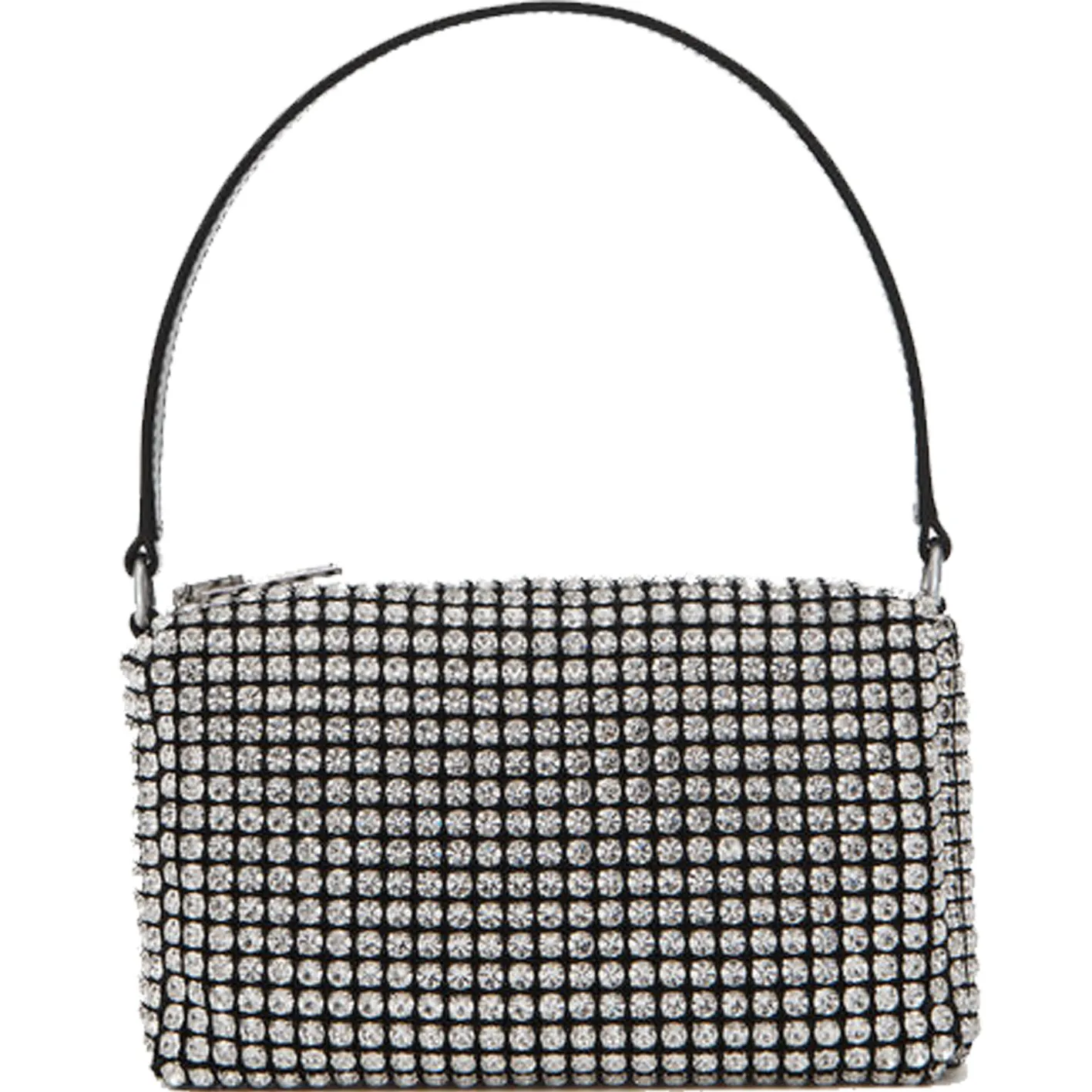 Heiress Rhinestone Pouch, White