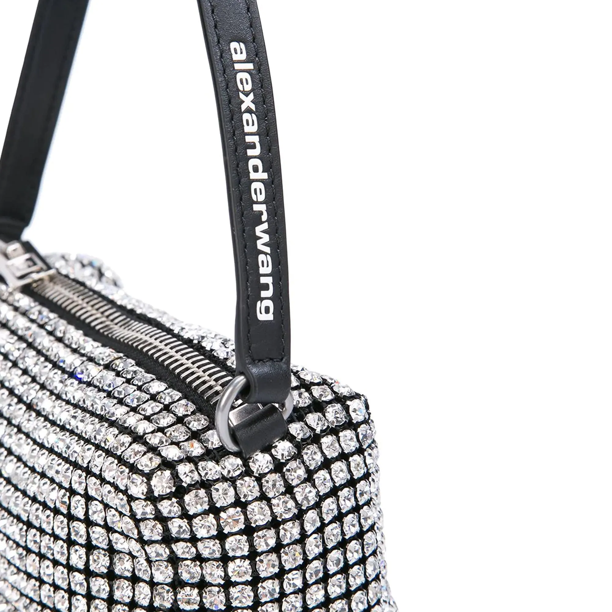 Heiress Rhinestone Pouch, White