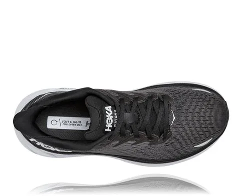 Hoka - Women's Clifton 8 Black/White 1119394 BWHT