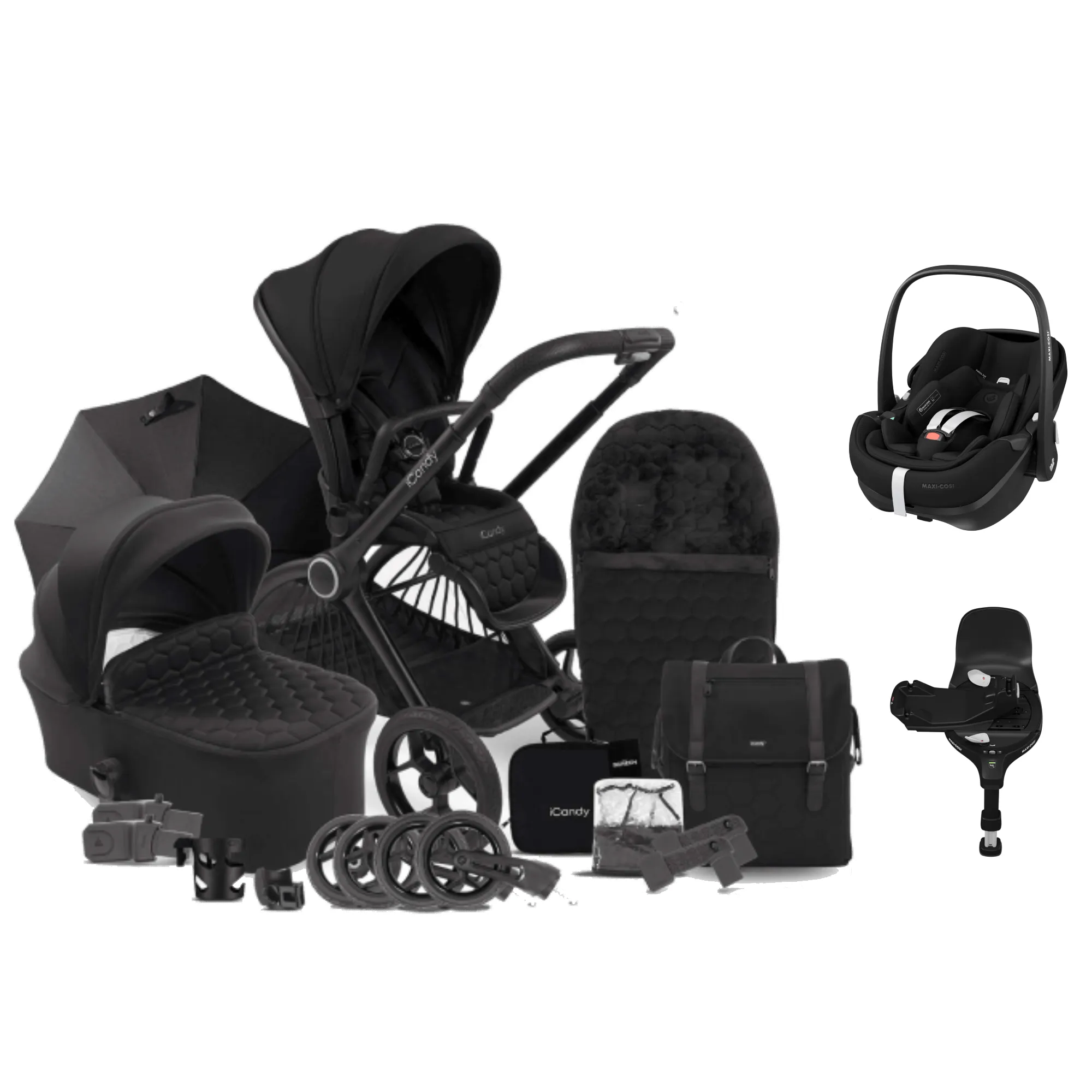 iCandy Core Pebble 360 PRO Complete Travel System - Black