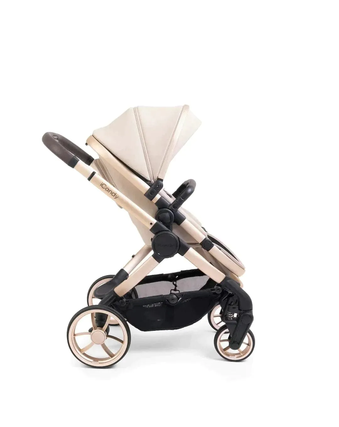 iCandy Peach 7 Maxi Cosi Cabriofix i-Size Travel System Bundle - Biscotti