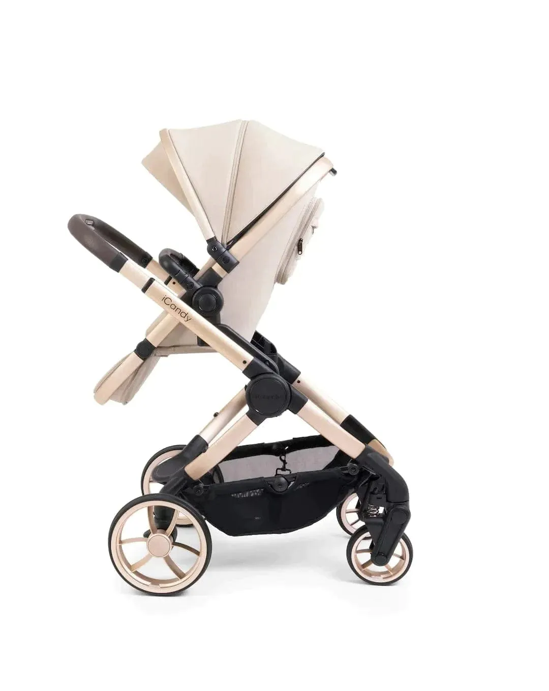 iCandy Peach 7 Maxi Cosi Cabriofix i-Size Travel System Bundle - Biscotti