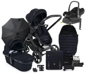 iCandy Peach 7 Maxi Cosi Cabriofix i-Size Travel System Bundle - Jet / Black Edition