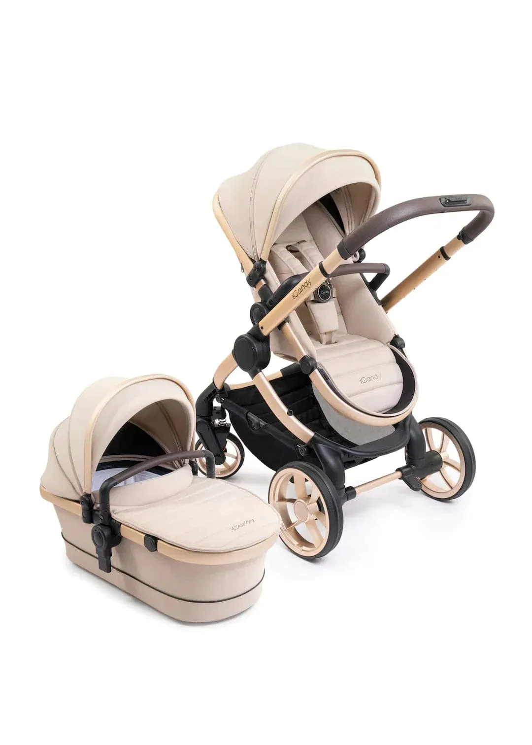 iCandy Peach 7 Maxi Cosi Pebble 360 PRO Complete Travel System Bundle - Biscotti