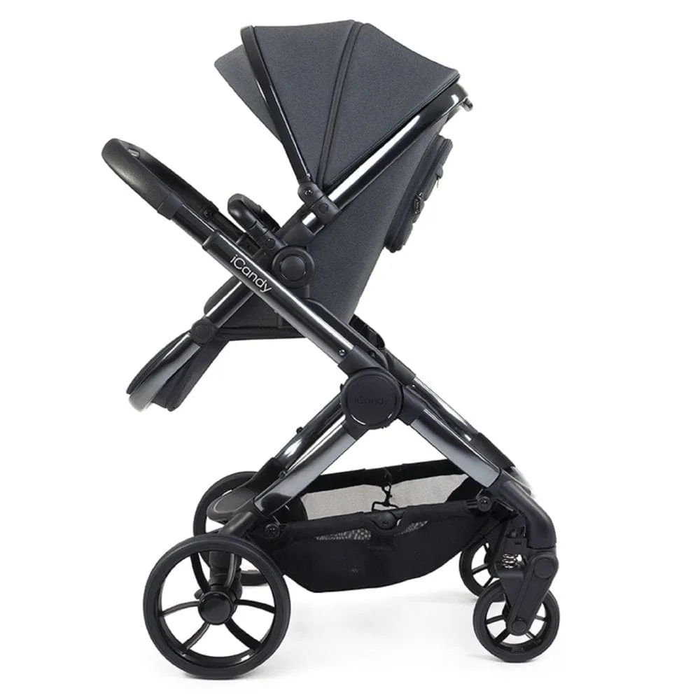 iCandy Peach 7, Pebble 360 PRO Complete Travel System Bundle - Dark Grey