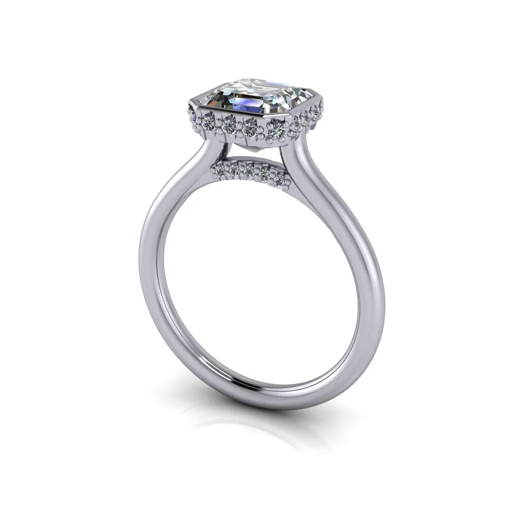 Jordan No. 1 Asscher Lab Grown Diamond Engagement Ring