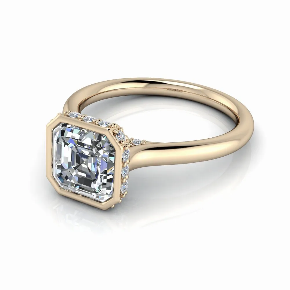 Jordan No. 1 Asscher Lab Grown Diamond Engagement Ring