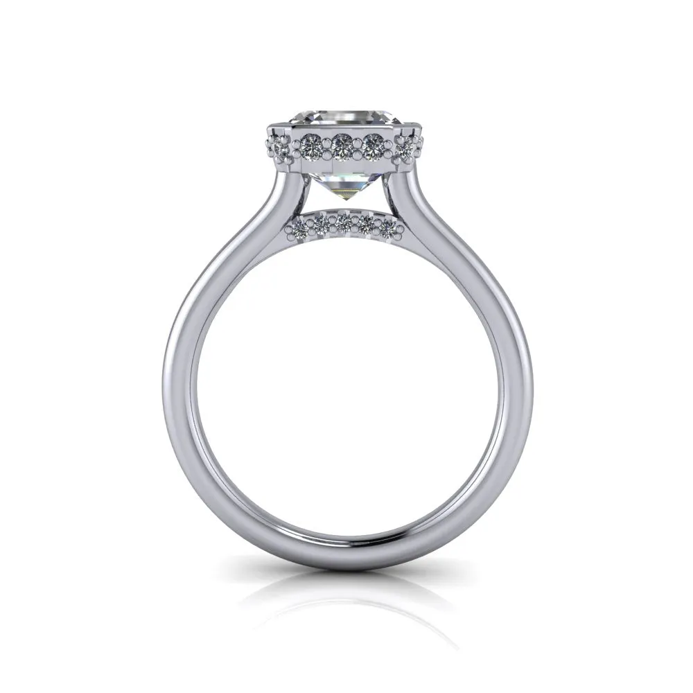 Jordan No. 1 Asscher Lab Grown Diamond Engagement Ring