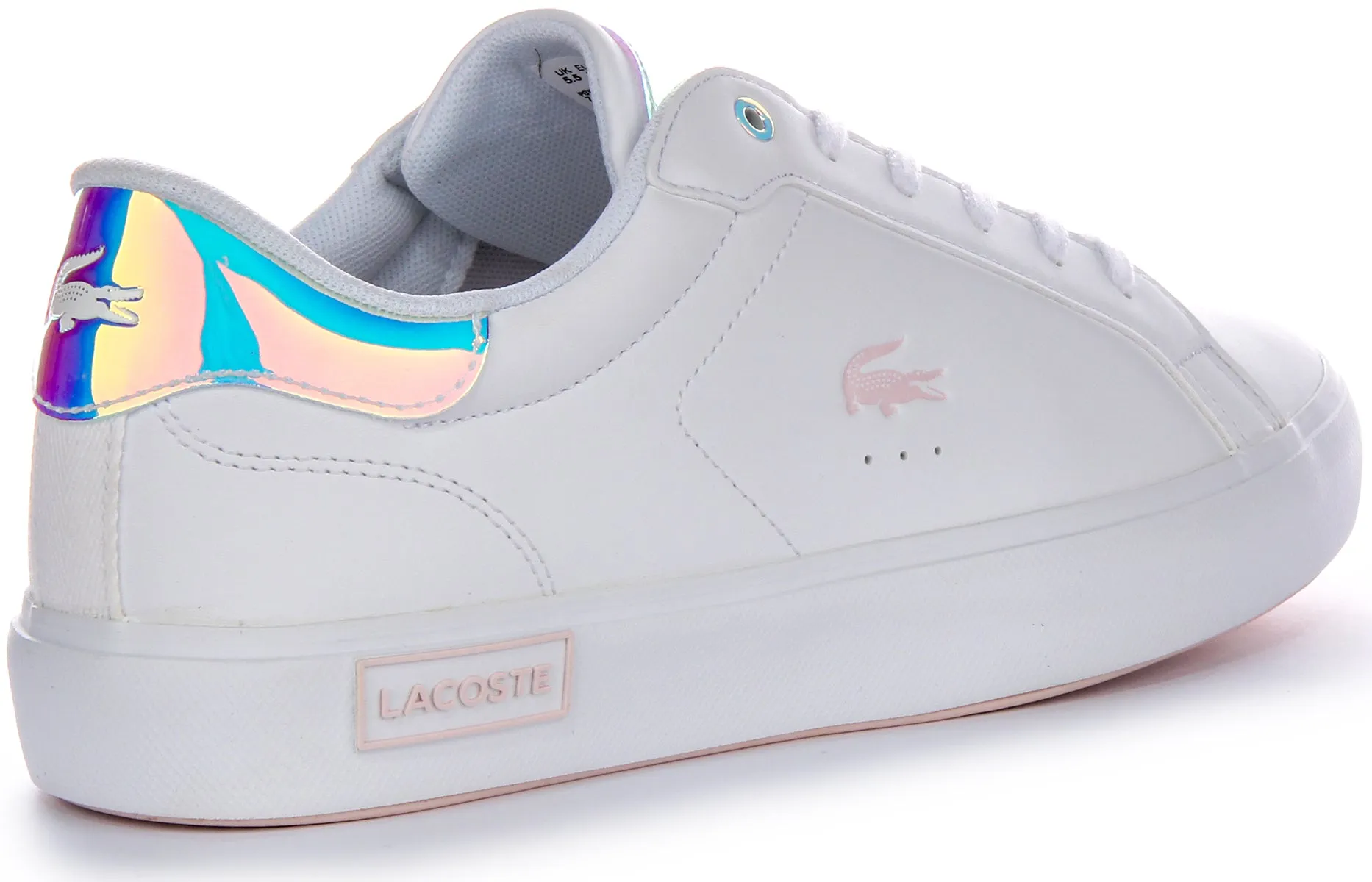 Lacoste Powercourt In White Pink For Junior