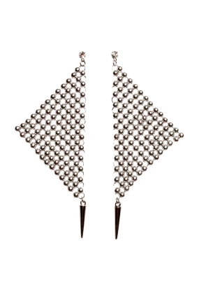 METAL MESH EARRINGS