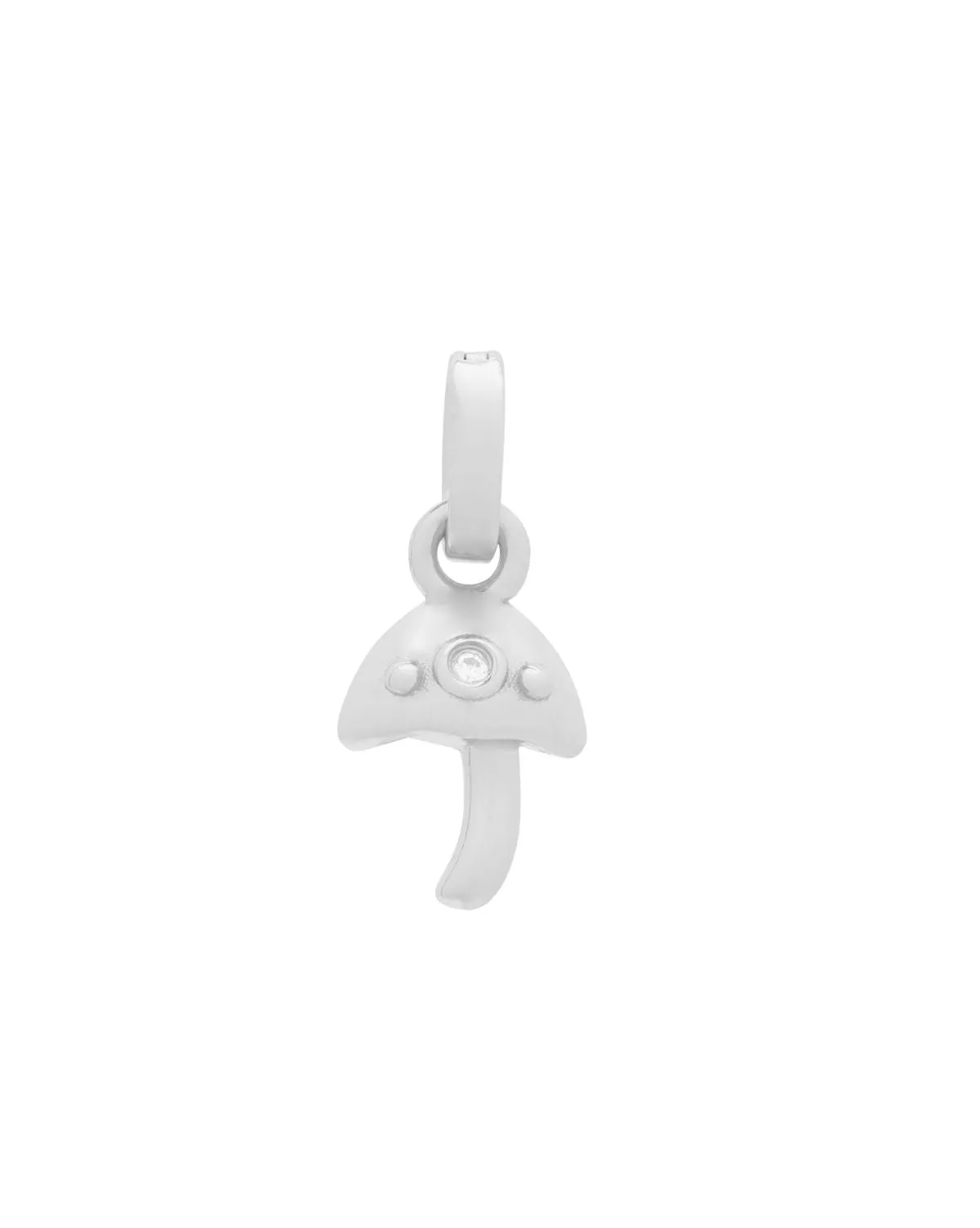 Mushroom Pendant Charm - Sterling Silver