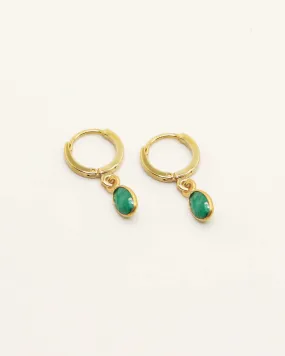 Nila Gaia Earrings - Emerald