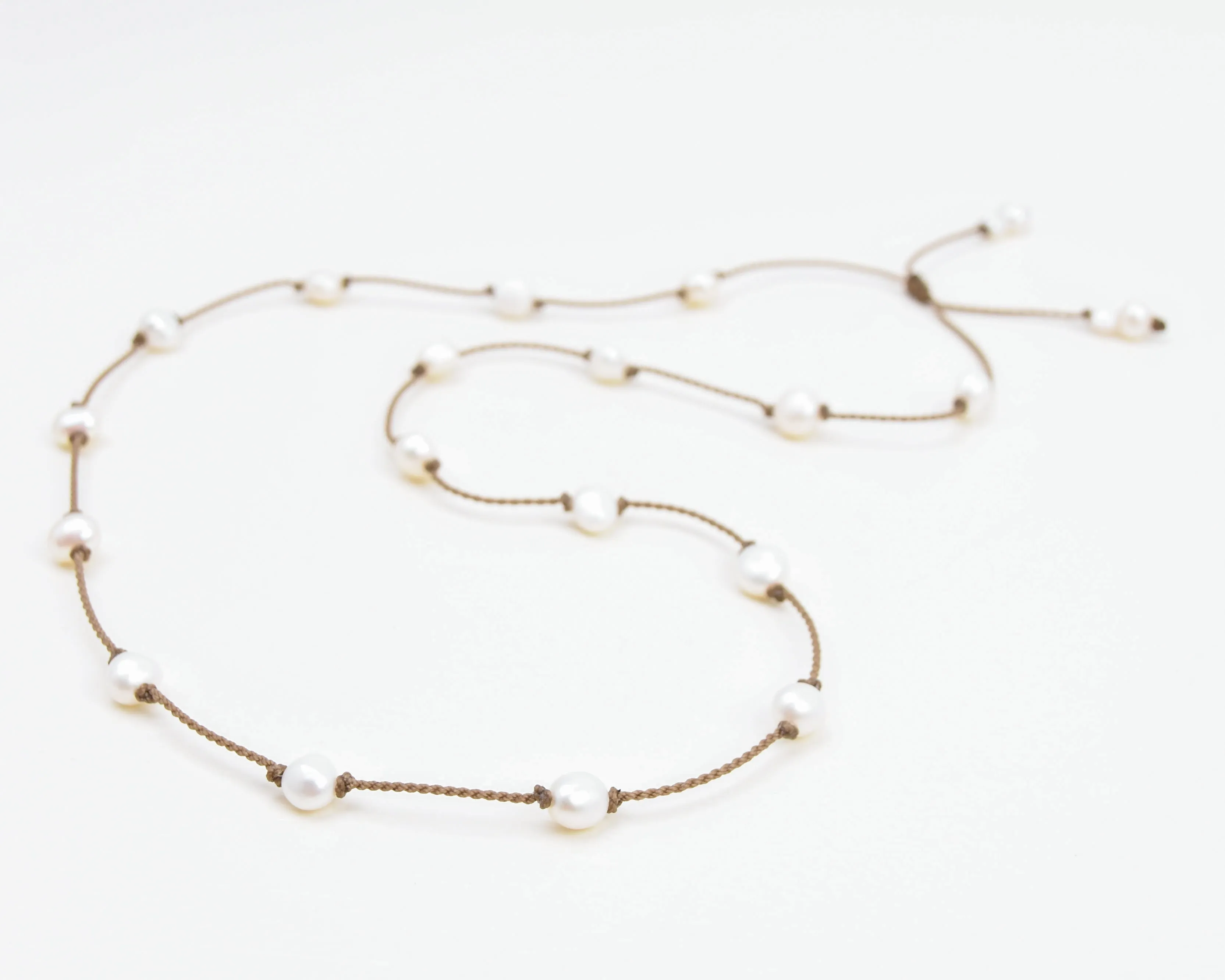 Pearl Duets - necklace   hatband