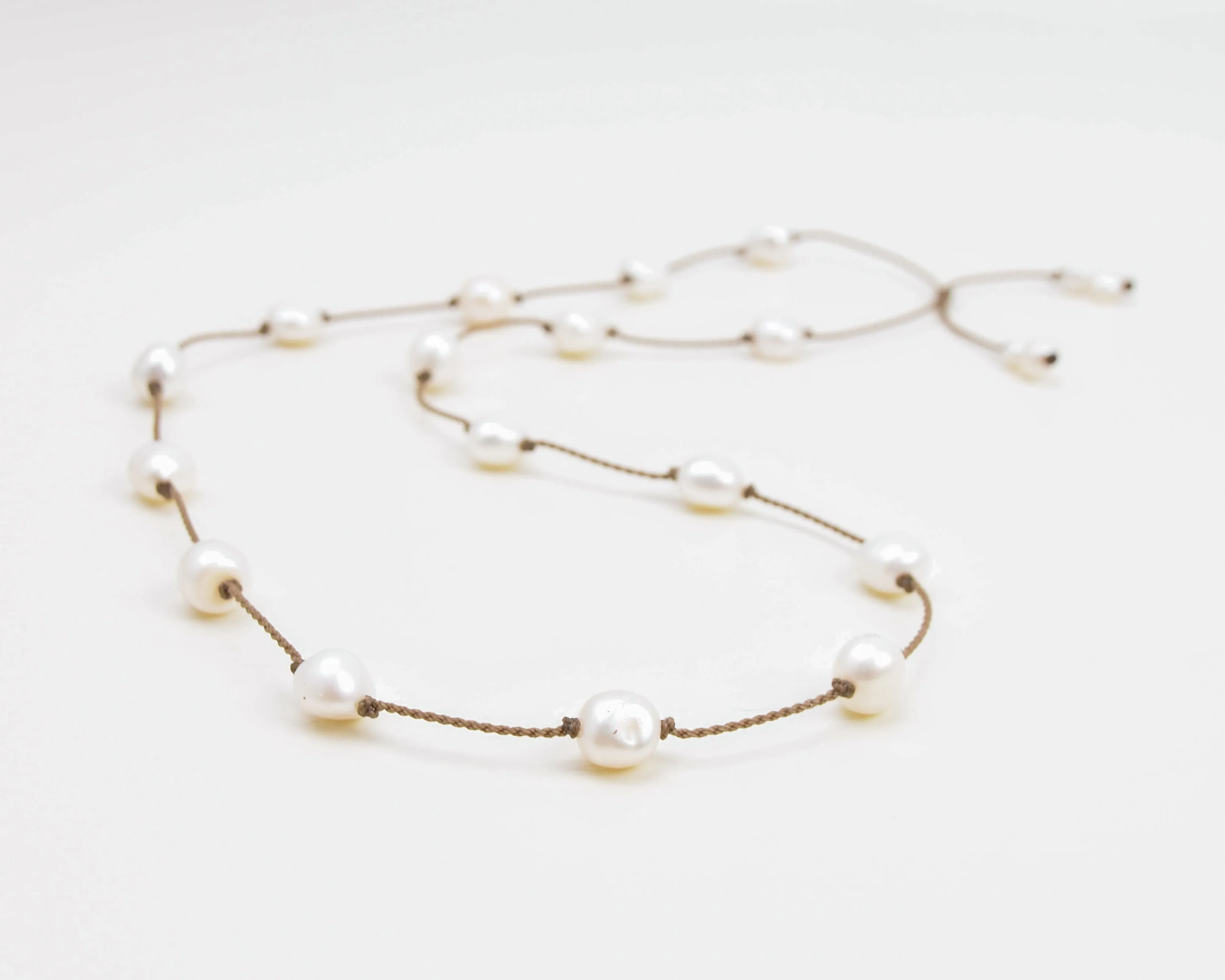 Pearl Duets - necklace   hatband