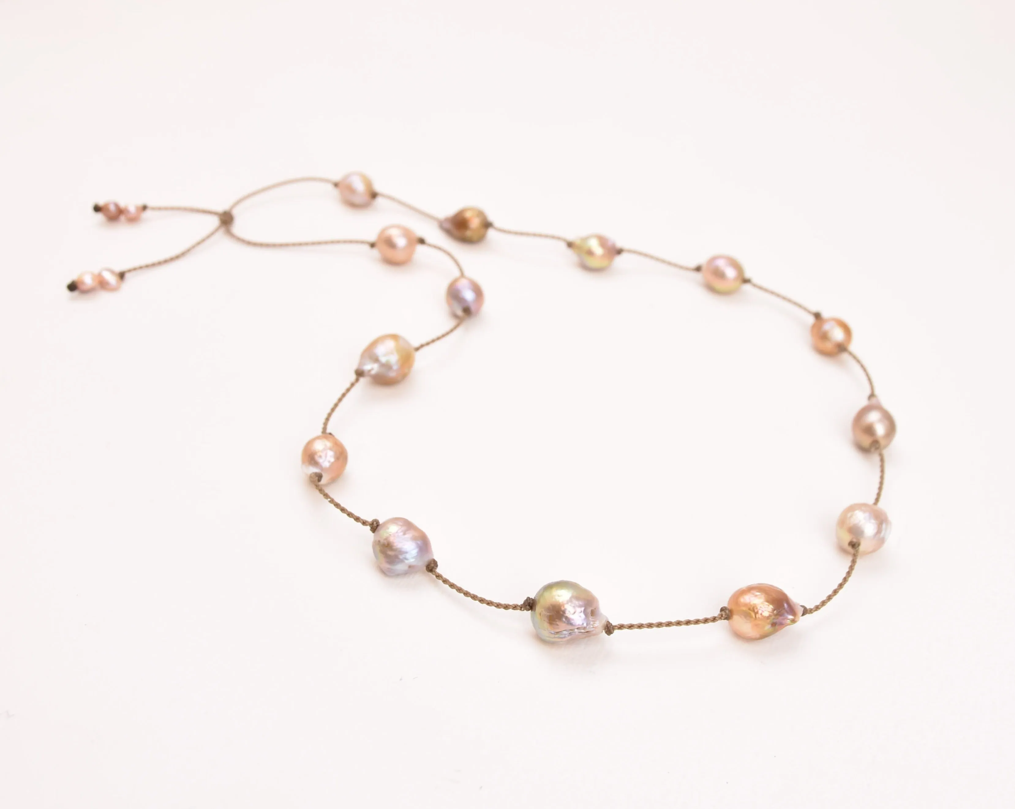 Pearl Duets - necklace   hatband