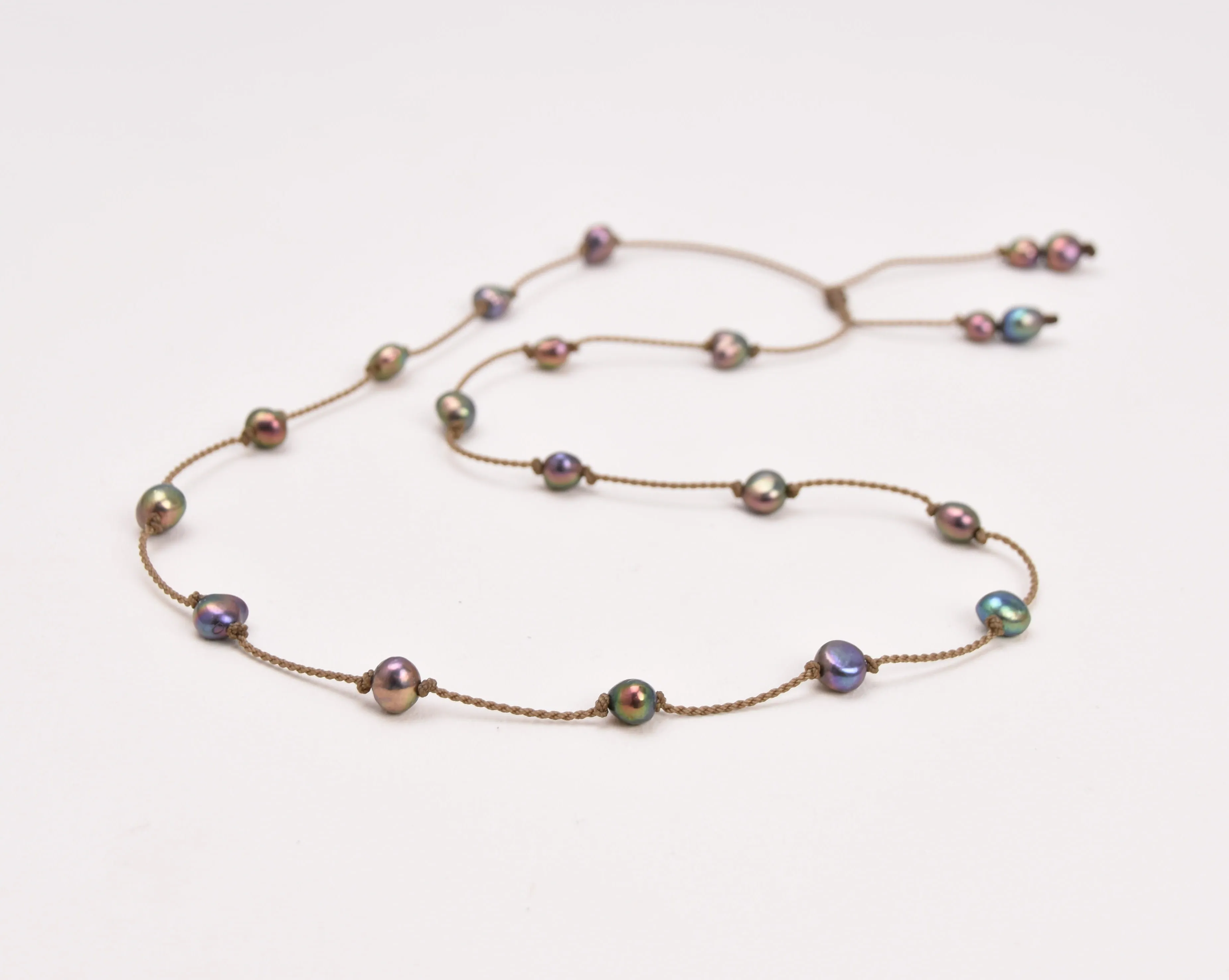 Pearl Duets - necklace   hatband