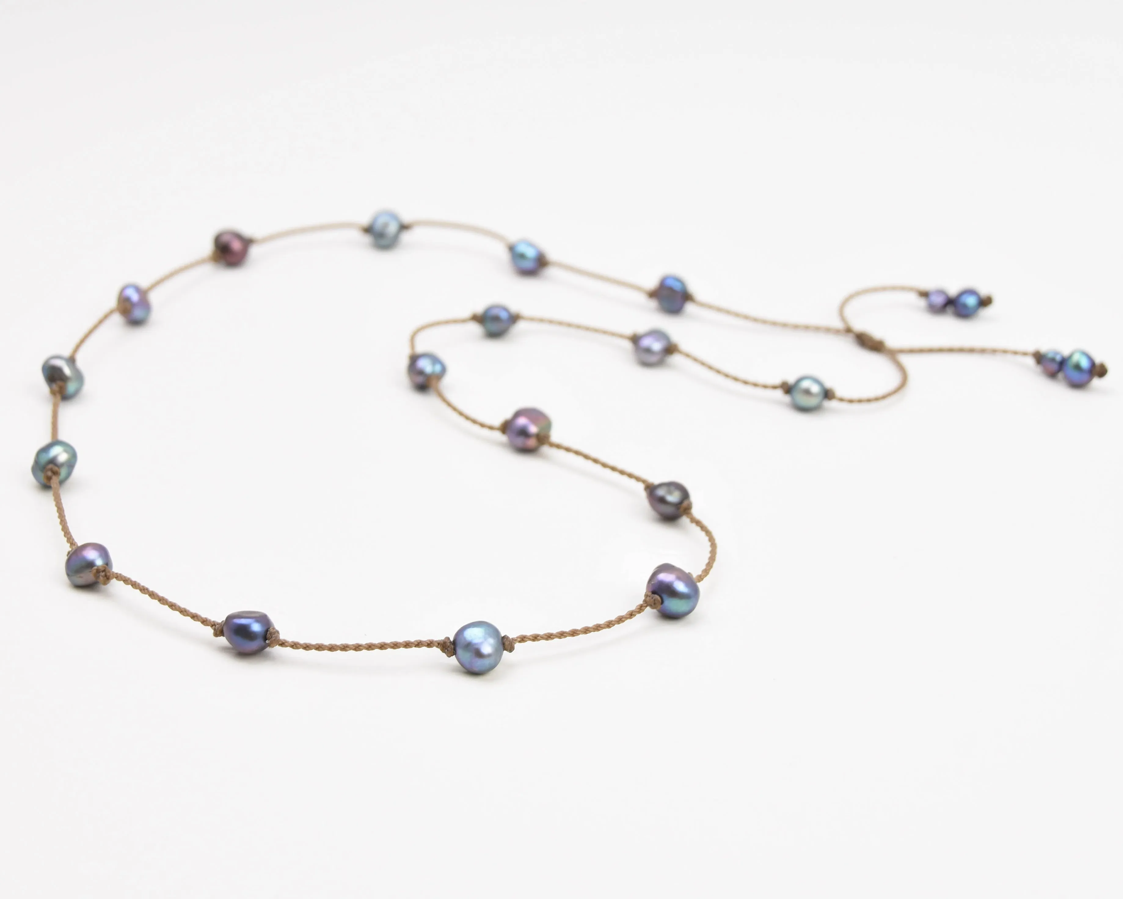 Pearl Duets - necklace   hatband