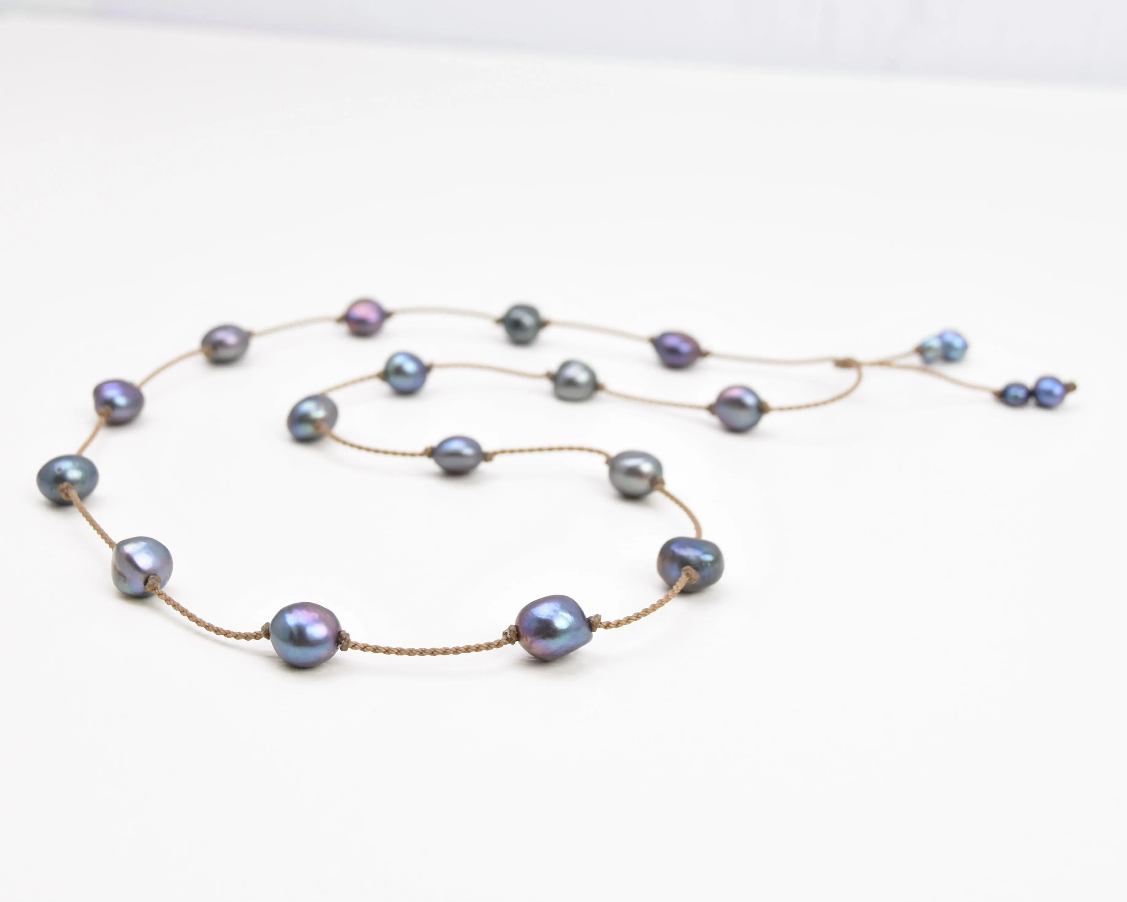 Pearl Duets - necklace   hatband