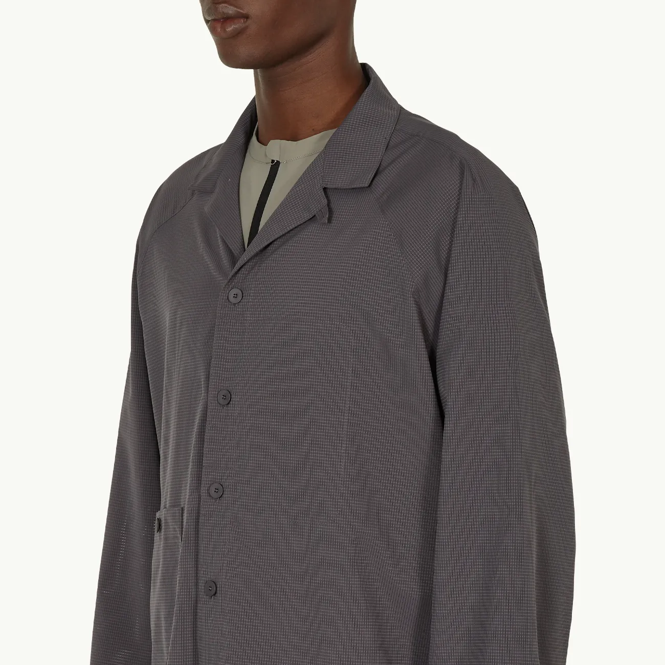 Perforated Shirt - Graphite