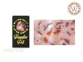 Pink Pearl Tortoise Shell Nail Transfer Foil (TS-01)