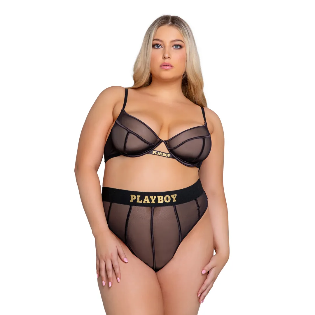 Playboy Cage 2-Piece Set - Black